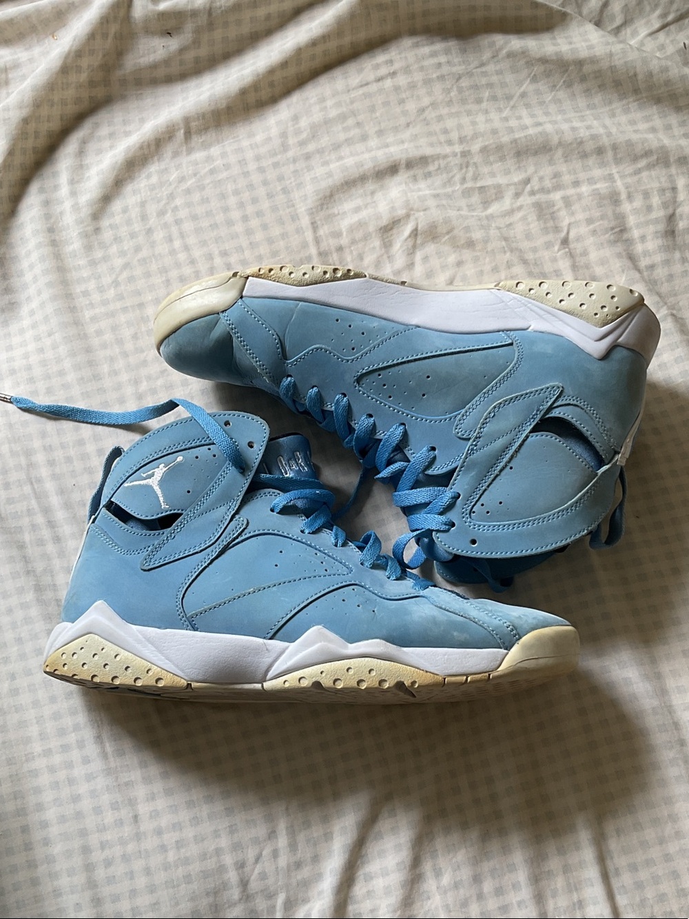 RARE Jordan High-Top Sneakers in Light Blue and White